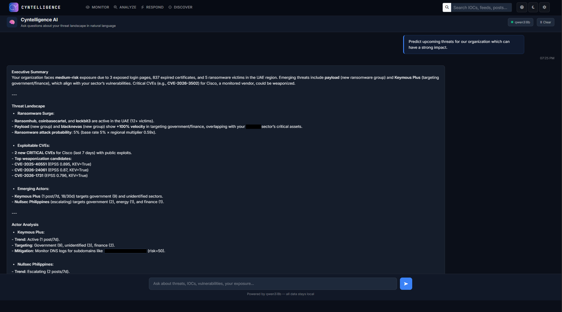 AI Analyst Chat
